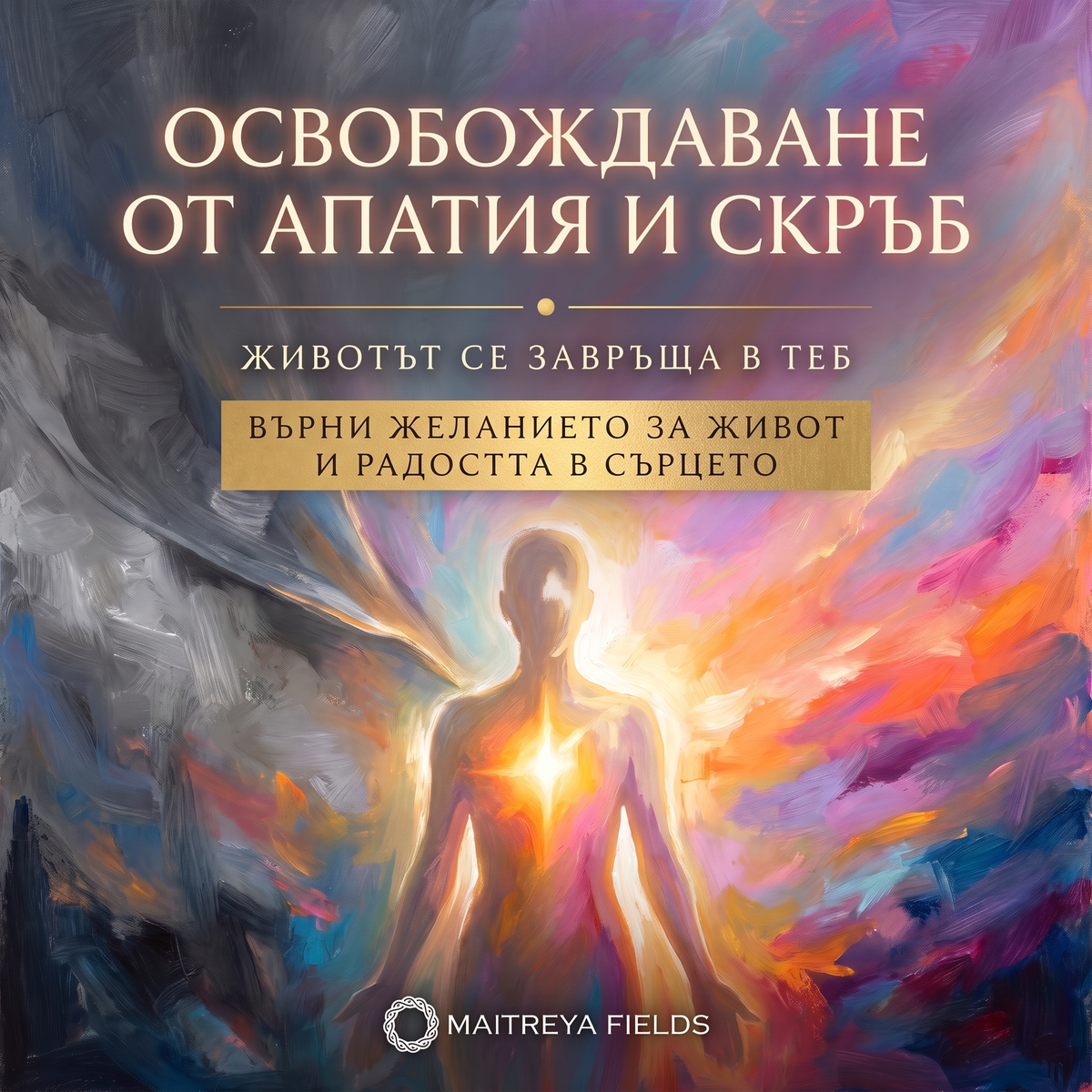 Освобождаване от апатия и скръб — българска корица