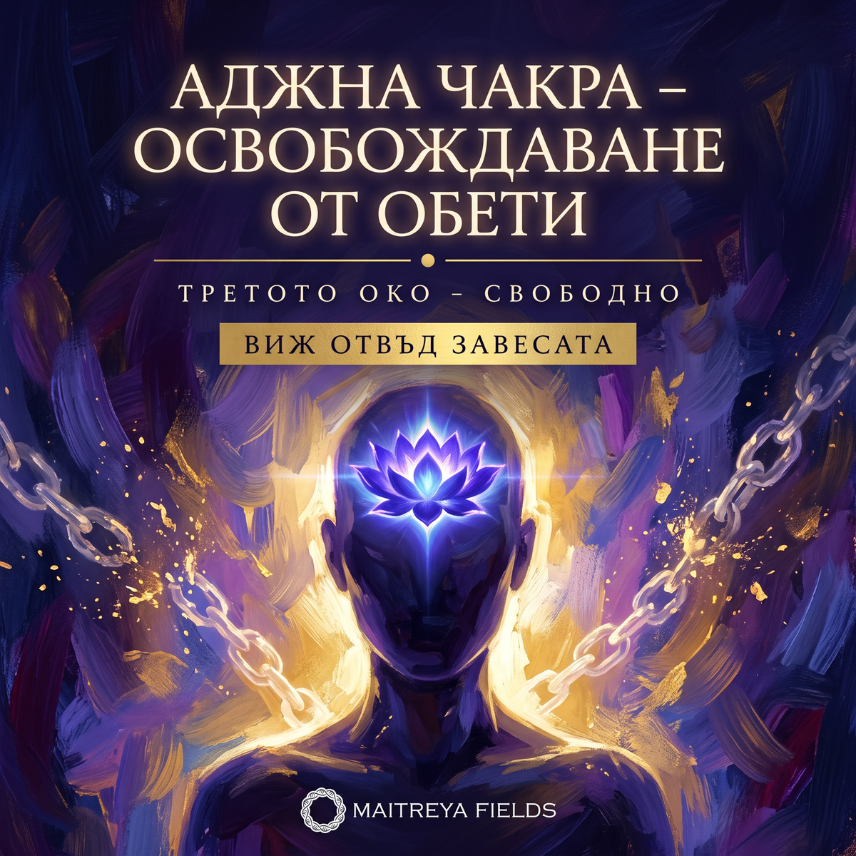 АДЖНА ЧАКРА – ОСВОБОЖДАВАНЕ ОТ ОБЕТИ — българска корица