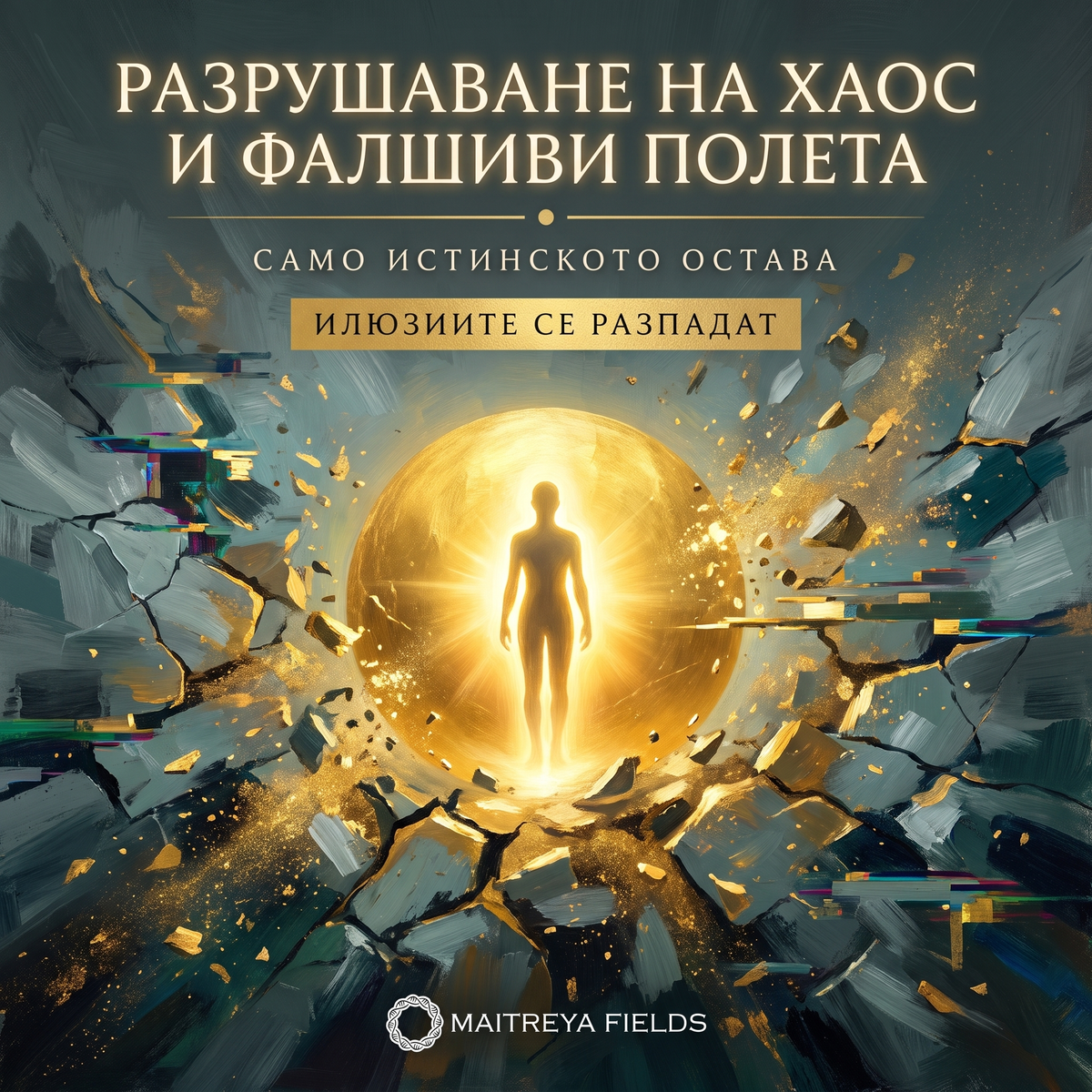 РАЗРУШАВАНЕ НА ХАОС И ФАЛШИВИ ПОЛЕТА — българска корица