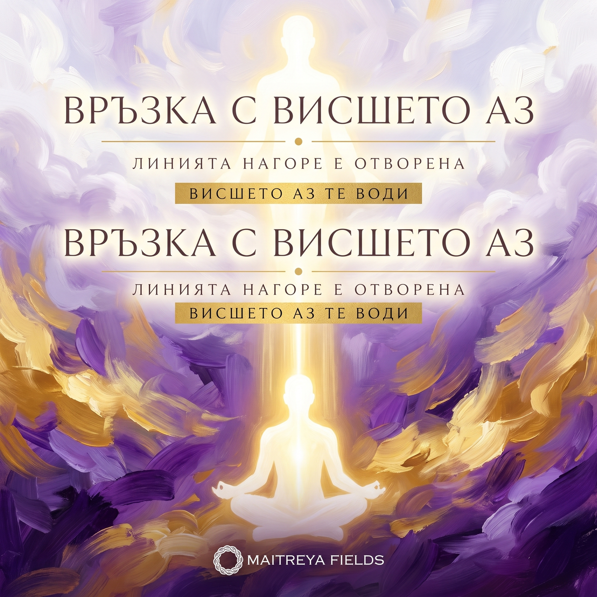 Връзка с Висшето Аз — българска корица