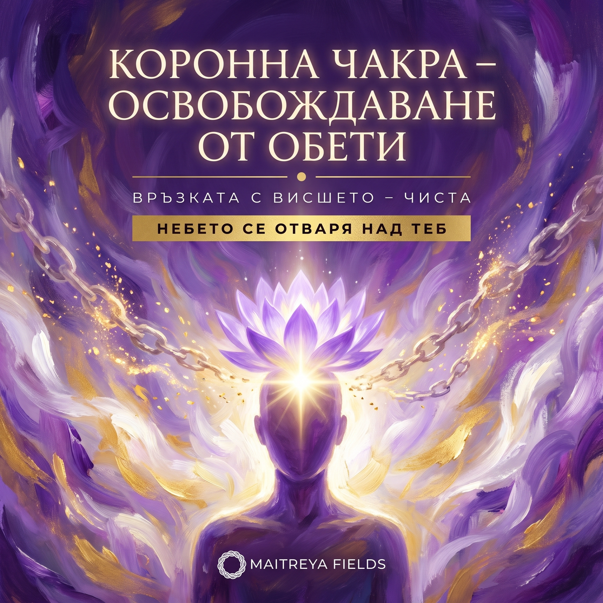 КОРОННА ЧАКРА – ОСВОБОЖДАВАНЕ ОТ ОБЕТИ — българска корица