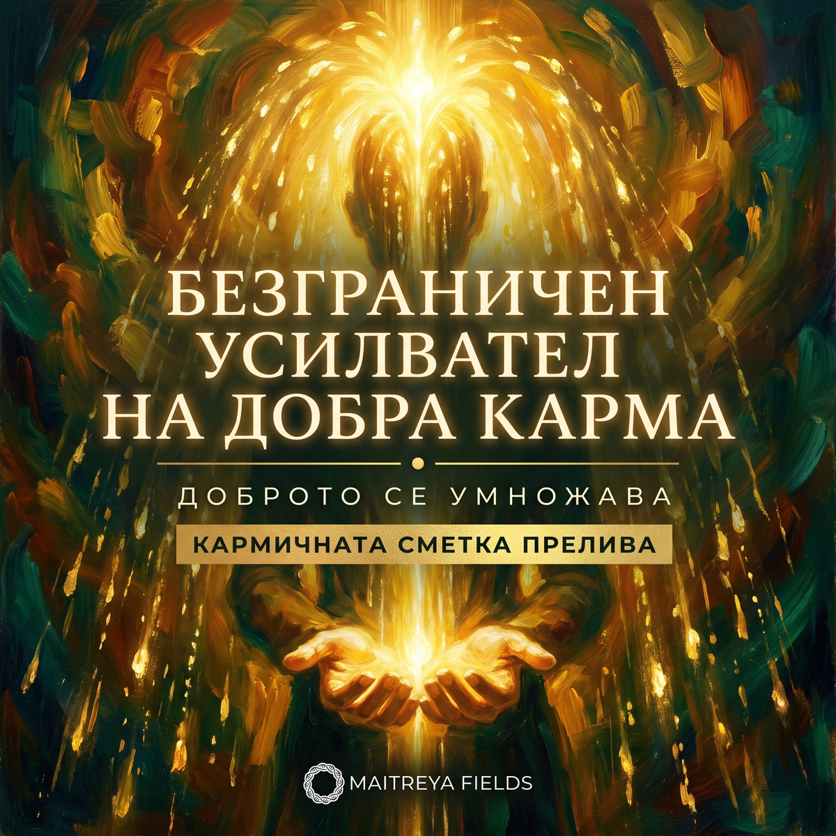 БЕЗГРАНИЧЕН УСИЛВАТЕЛ НА ДОБРА КАРМА — българска корица