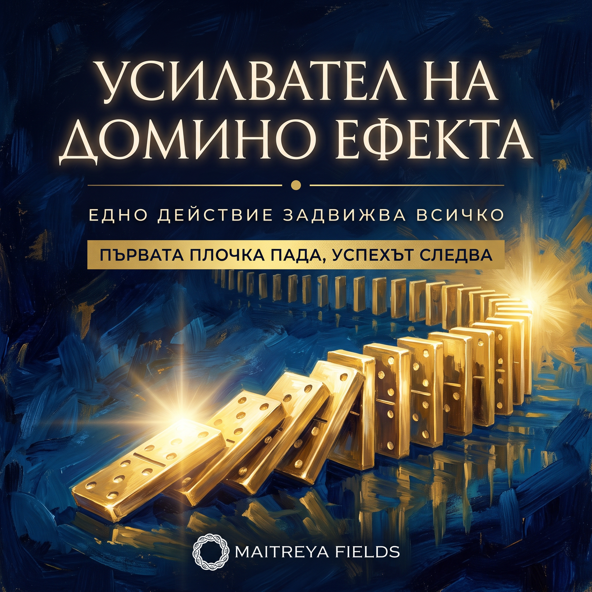 УСИЛВАТЕЛ НА ДОМИНО ЕФЕКТА — българска корица
