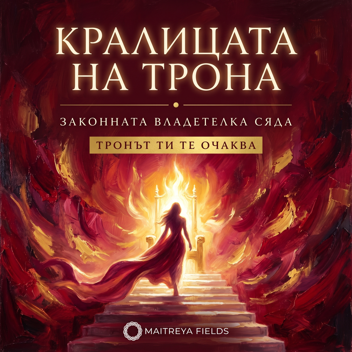 КРАЛИЦАТА НА ТРОНА — българска корица