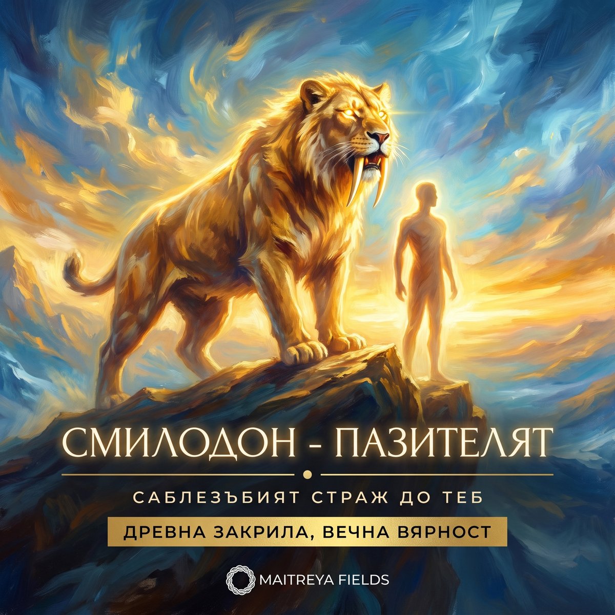 Смилодон — Пазителят [Дигитална мандала] — българска корица