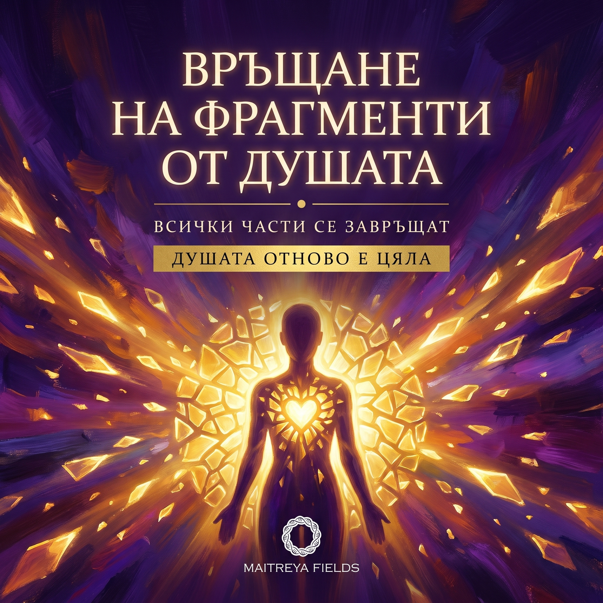 ВРЪЩАНЕ НА ФРАГМЕНТИ ОТ ДУШАТА — българска корица