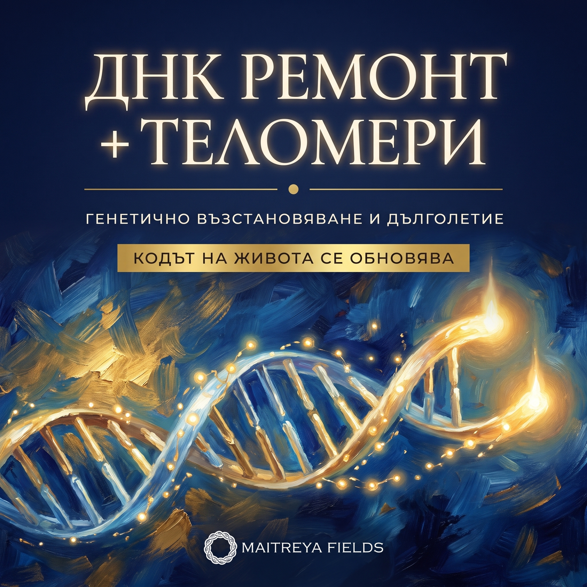 ДНК РЕМОНТ + ТЕЛОМЕРИ — българска корица