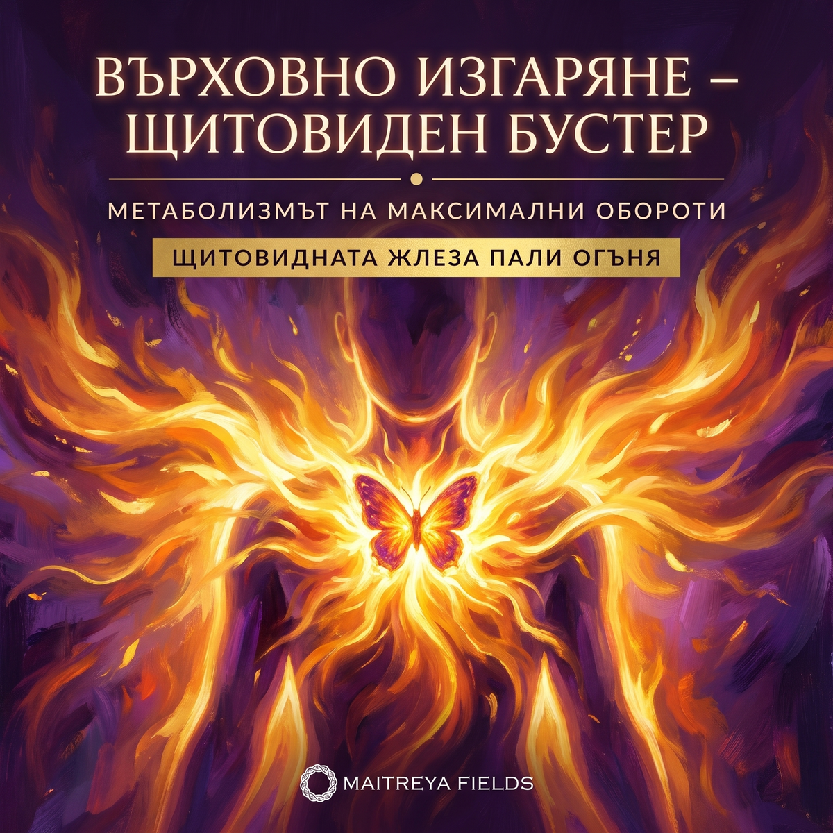 ВЪРХОВНО ИЗГАРЯНЕ – ЩИТОВИДЕН БУСТЕР — българска корица